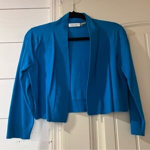 Calvin Klein Teal Knit Sweater Cardigan